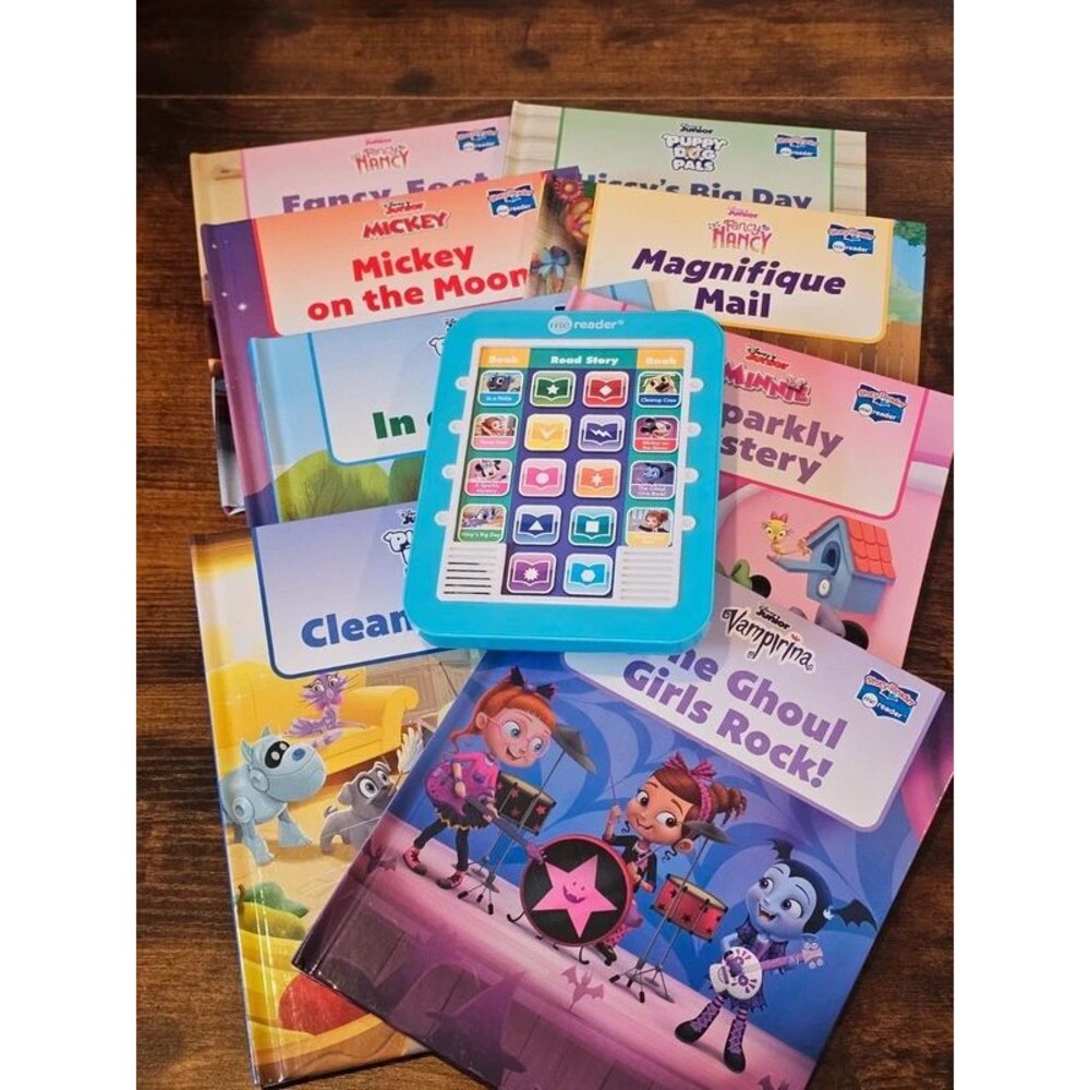 Disney Junior Electronic Me Reader Sound Book Set with 8 Hardcover Books